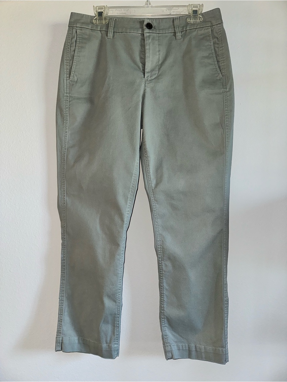 J. Crew mid-rise ankle length khaki pants - Sage Green ; size 10
